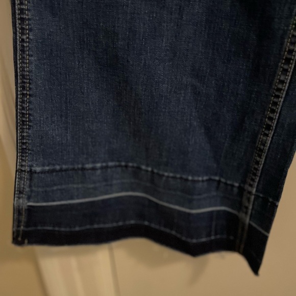 Flamingals NWT Wide Leg Patch Pocket Jean Size Medium - Picture 2 of 16